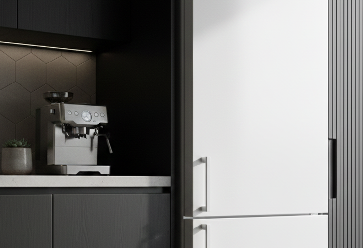 Warum läuft Wasser unter den Kühlschrank