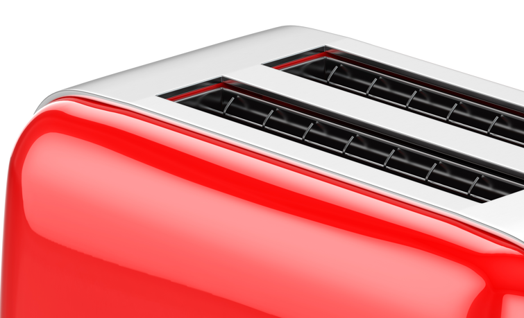 Stecker oder Kabel des Toasters wird warm