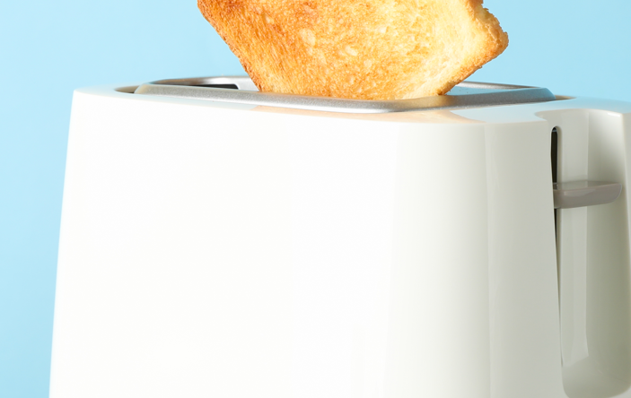 Toaster wird außen sehr heiß